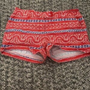 vineyard vines red white and blue shorts.
